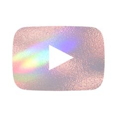 an image of a play button with a blurry effect on the front and side