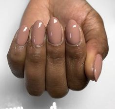 Short Almond Nails Dark Skin, Pale Manicure, Opi Nude Colors, Nude Nails For Black Women, Powered Nails, Nude Nails Black Women, Power Nails, Nail Colors For Pale Skin, Acrylic Nails Nude