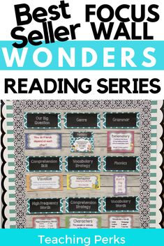 the best focus wall wonders reading series for teaching perks and other writing skills with text overlay