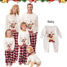 Xmas Family Matching Pajamas Deer Set – Women Clothing Online Store21 Family Matching Pajamas, Family Pjs, Matching Family Christmas Pajamas, Xmas Outfits, Cute Deer, Matching Christmas Pajamas, Christmas Pajama Set, Family Matching Outfits, Family Christmas Pajamas