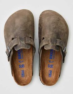 Birkenstock Boston Slip On Shoe Birkenstock Clog Work Outfit, Birkenstock Oiled Leather Clog Outfit, Bedrock Clogs, Boston Berkinstock, Berkinstock Boston, Birkenstock Boston Mink, Birkenstock Clogs Outfit Winter, Granola Shoes, Fall Shoes Women