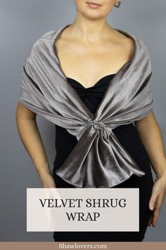 Velvet Shrug Wrap Velvet Shawl