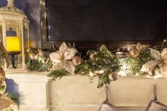 Mixed Metals Christmas Tree Decor Ideas Using Gold, Silver and Copper | Christmas Mantels Mixed Metals Christmas, Copper Christmas Ornaments, Copper Fireplace, Christmas Tree Decor Ideas, Tree Decor Ideas, Copper Christmas