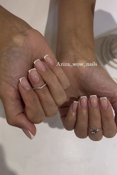 White Tip Nails, French Manicure Nails, Minimal Nails, Casual Nails, Neutral Nails