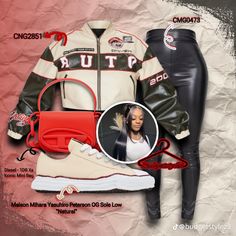 Race Car Belt Outfit, Moto Jacket Outfit Black Women, Car Jacket Outfit, Race Car Jacket Outfit, Racing Jacket Outfit, Race Car Jacket, Car Jacket, Cute Highschool Outfits, Youtube Vlog