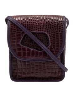 Carlos Falchi Crossbody BagPurple LeatherAnimal PrintTonal HardwareLeather LiningSnap Closure at FrontUnfortunately, due to restrictions, this item may not be eligible for shipping in all areas. Leather Crossbody Bag, Cross Body Handbags, Leather Crossbody, Crossbody Bag, Women Handbags, Handbags, Purple, Leather