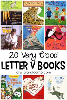 20 very good letter v books for kids to read in the library or at home