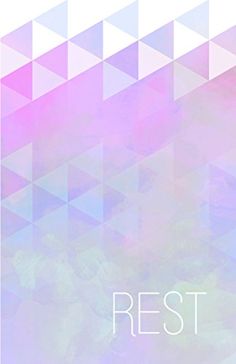 an abstract background with triangles and the word rest in white text on it's bottom corner