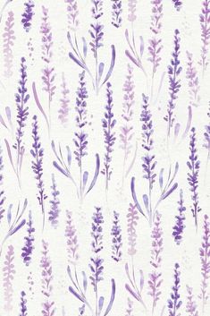 watercolor painting of purple flowers on white paper