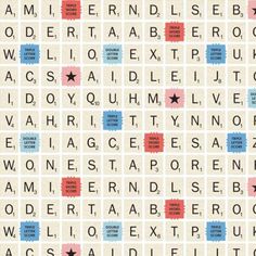 the word search is shown in red, white and blue letters on a beige background