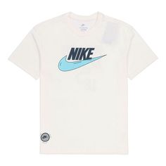 Nike Nsw Tee M2z Purpose Casual Sports Breathable Alphabet Printing Short Sleeve White DJ1340-901 (Men's) Nike Sporty Top With Logo, Sporty Nike Top With Logo, Sports Crew Neck Top With Logo, Sportswear Crew Neck Tops With Logo, Sports Tops With Logo And Crew Neck, Sporty Tops With Logo For Sports Season, Sporty Logo Top For Sports Events, Casual Activewear With Logo Print For Light Sports, Sporty Top With Logo For Sports Events