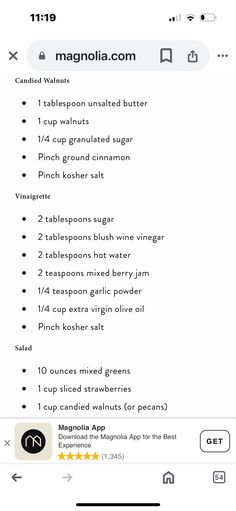 an iphone screen showing the instructions for cooking