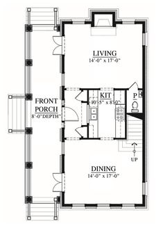 the floor plan for a two story house