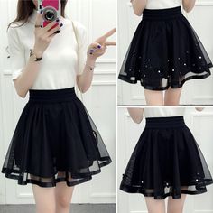 Rok Tutu, Mini Skirt Party, Rok Mini, Bubble Skirt, Kawaii Clothes, Tutu Skirt, Harajuku Fashion, Tutu Dress, Fesyen Wanita