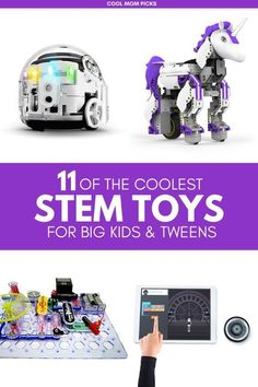 We've rounded up 11 of the coolest STEM toys and gifts for big kids and tweens. Inspire them to build, experiment, and explore with these educational and entertaining items! Stem Toys For Kids, Tech Gifts For Dad, Math Toys, Science Toys, Best Kids Toys, Building For Kids, Big Gifts, Stem Toys