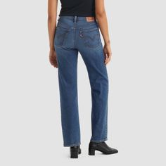 Levi's® highest high rise yet. The Ribcage Jean—with its soaring 12-inch rise—has become a hip-slimming, waist-defining, leg-lengthening obsession. This fit will show off your figure and make you feel as amazing as you look. In 1873, Levi's ® invented the blue jean. What started as a piece of clothing for the American worker quickly became an icon of American style around the globe. And every Levi's ® style is crafted with the same high standard of craftsmanship and quality they've always been k Mid-rise Straight Fit Blue Flare Jeans, Fitted Blue Straight Flare Jeans, Blue Straight Fit Jeans For Fall, Fitted Blue Jeans With Straight Hem, Levi's Straight Denim Blue Bottoms, Levi's Full-length Blue Jeans, Levi's Blue Full-length Jeans, Levi's Full Length Blue Jeans, Blue Jeans For Fall With Standard Cut Leg