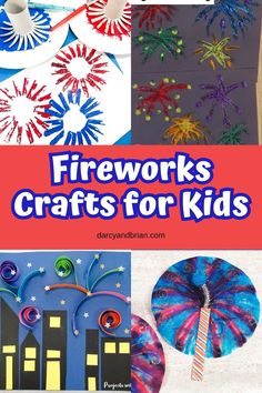 fireworks crafts for kids to make with paper plates