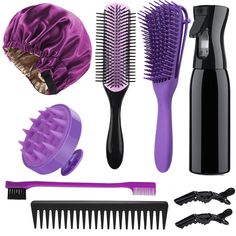 Hair Scalp Massager, Scalp Massager, Curly Hair Types, Detangling Hair Brush, Comb Set