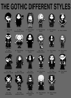 Different Types Of Goth, J Goth, Stil Rock, Types Of Goth, Goth Memes, Hippie Goth, Kei Visual, Goth Subculture, Vampire Goth