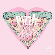 a heart shaped piece of pizza with the words pizza lover written on it's side