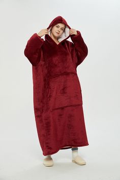 Hooded Robe, Women's Sleepwear, Women's Robe, Luxury Blanket, Remote Controls