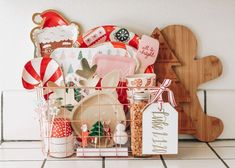 a basket filled with lots of different types of dishes