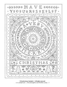 a christmas card with the words, have yourself merry written in black ink on white paper