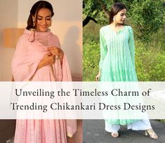 Discover the fascinating history and timeless allure of Chikankari embroidery with our curated collection of trending Chikankari dress designs. Explore the exquisite craftsmanship, delicate patterns, and intricate details that have made Chikankari a symbol of elegance and grace. Immerse yourself in the world of this age-old art form and embrace the beauty of tradition with a modern twist. Chikankari Dress Designs, Chikankari Dress, Chikankari Lehenga, Pink Anarkali, Chikankari Embroidery, Black Lehenga, Yellow Lehenga, Evolution Of Fashion, Fashion Institute