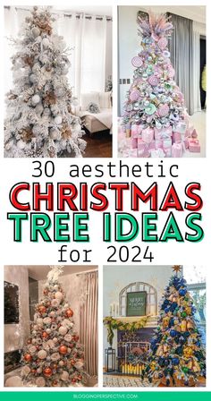 These jaw-dropping Christmas tree decorating ideas will transform your home into a holiday wonderland! From stunning Christmas tree ideas to chic Christmas tree ideas 2024, these styles are perfect for making your home shine. Check out these beautiful Christmas tree themes on the blog. Explore Christmas tree decor ideas, aesthetic Christmas tree trends, and more Christmas decorations! Christmas Tree Trends, Silver Christmas Tree Decorations, Christmas Tree Decor Ideas, Tree Decor Ideas, Christmas Tree Decorating, Christmas Tree Decorating Themes, Tree Themes