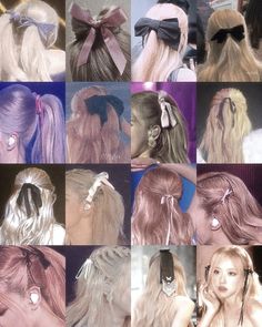 Bow Hairstyle, Rose Blackpink, Rose Icon, Rose Hair, Rosé Blackpink