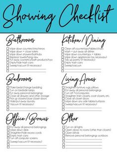 a printable cleaning checklist with the words cleaning checklist written in cursive writing