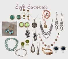 http://expressingyourtruthcloset.blogspot.com/2014/09/type-2-beginners-kit.html Summer Jewlery, Soft Summer Fashion, Polyvore Summer, Soft Summer Palette, Soft Summer Color Palette, Soft Summer Colors, Summer Aesthetics, Jasper Conran, Summer Soft