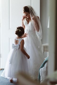 Bride And Flower Girl, Yacht Club Wedding, Moments Photography, Heart Flower, Yacht Club, Club Wedding, Flower Girl Dress, Crystal Points, Girl Dress