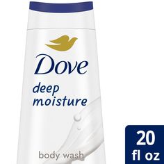 Transform your skin with Dove Deep Moisture Body Wash. This nourishing body wash, with 24hr Renewing MicroMoisture, gently cleanses and deeply moisturizes the skin, leaving it renewed and healthy-looking for 24 hours. 24HR RENEWING MICROMOISTURE: Dove Deep Moisture Body Wash gently cleanses and deeply moisturizes the skin, leaving it renewed and healthy-looking for 24 hours FOR SOFT, SMOOTH SKIN: Our deeply moisturizing body wash, formulated with millions of MicroMoisture droplets, leaves skin soft as silk NOURISHES THE DRIEST SKIN: Dove Deep Moisture Body Wash for dry skin actively regenerates skin’s natural moisture and deeply nourishes the driest skin, leaving it soft and hydrated HOW TO USE: Squeeze a generous amount of Dove Deep Moisture Body Wash into your palms; Massage the moisturi Body Wash Dove, Dove Deep Moisture, Dry Skin Body Wash, Body Wash For Dry Skin, Sulfate Free Body Wash, Liquid Body Wash, Best Body Wash, Dove Beauty, Dove Body Wash