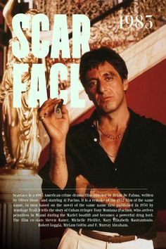 Al Pacino Scarface Wallpaper, Al Pacino Poster, Al Pacino Scarface, Scarface Wallpaper, Mafia Movies, Scarface Al Pacino, Scarface Poster, Scarface Movie, Oliver Stone