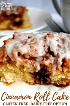 a close up of a piece of cake on a plate with frosting and icing