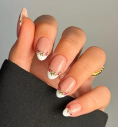 Nail Art Noel, Santa Nails, Subtle Nails, Thanksgiving Nails, Winter Nail Designs