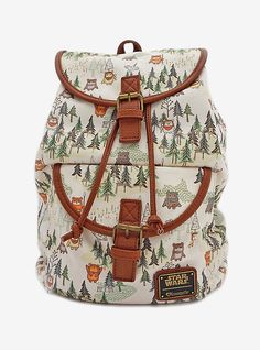 Star Wars Endor, Star Wars Hair, Star Wars Ewok, Canvas Drawstring Backpack, White Backpack, Rolling Backpack, Star Wars Logo, Faux Leather Backpack, Backpack For Teens