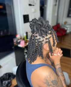 Braided Locs, Loc Updos, Small Dreads, Goddess Braid Styles, Goddess Braid, Loc Updo, Dreads Hairstyles, Dread Hairstyles For Men, Short Dreads