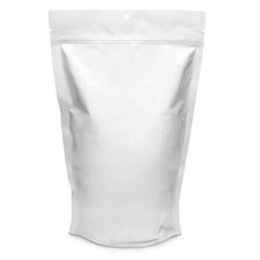 a bag of white food on a white background with clipping for text or image