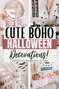 boho halloween decor boho halloween living room decor boho halloween decorations boho halloween decor wreaths & garlands neutral boho halloween decor Indoor boho halloween decorations Boho Halloween Mantle Decor, Boho Halloween Aesthetic, Boho Halloween Diy Crafts, Boho Chimney Decor, Halloween Decor Indoor Aesthetic, Boho Halloween Porch Decor, Fall And Halloween Mantle Decor, Cute Halloween Decorations Indoor Living Room, Cute Halloween Living Room Decor