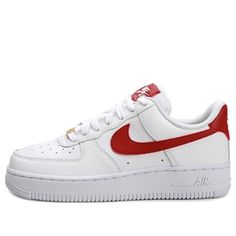 Red Nike Air Force, Nike Air Force 1 Red, White And Red Shoes, Nike Red Shoes, Red Air Force 1, Red And White Sneakers, White And Red Sneakers, Red And White Nike Shoes, Red Nikes