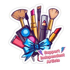 Decorate laptops, Hydro Flasks, cars and more with removable kiss-cut, vinyl decal stickers. Glossy, matte, and transparent options in various sizes. Super durable and water-resistant. Makeup Stickers, Buy Makeup, Makeup To Buy, Diy Canvas Art Painting, Diy Canvas Art, Diy Canvas, Canvas Art Painting, Decorate Laptops, Vinyl Decal Stickers