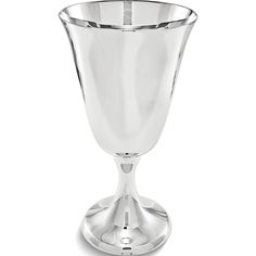 an empty glass on a white background