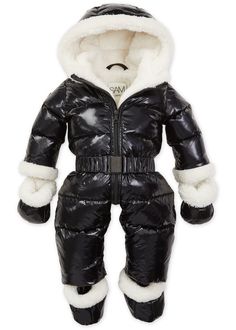 This cozy, down snowsuit is crafted from a densely woven nylon. Designed to keep your little one warm and cozy in the snow. This snowsuit is filled with down to provide maximum insulation, while the sherpa trim adds an extra layer of comfort. Detachable mittens perfect for cold winter days. Sherpa Jacket, Winter Days, Snow Suit, Winter Day, Cold Winter, Human Rights, The Snow, Warm And Cozy, Little One