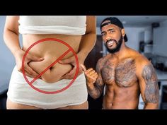 a man is holding his pregnant belly in front of a woman with no panties on