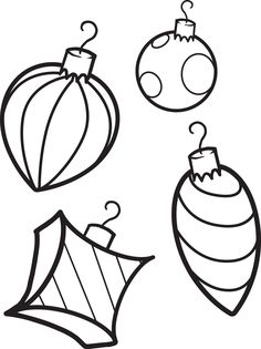 FREE Printable Christmas Ornaments Coloring Page for Kids Christmas Ornaments Coloring, Ornament Coloring Pages, Christmas Printable Templates, Ornament Coloring, Christmas Ornament Coloring Page, Printable Christmas Ornaments, Christmas Coloring Sheets, Christmas Tree Coloring Page, Easy Christmas Ornaments