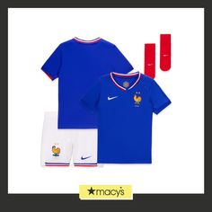 in stock Nike Blue Tops For Playwear, France National Team, Boy Or Girl, Buy Online, France, Nike, Blue