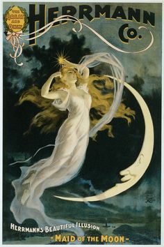 an advertisement for herman herman's the great co, featuring a woman with her hair blowing in the wind