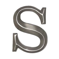 the letter s is made out of metal